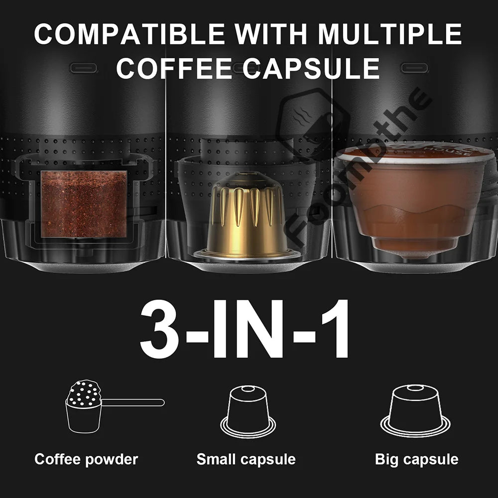 cafetera expreso portátil  3en1 - Portable espresso machine
