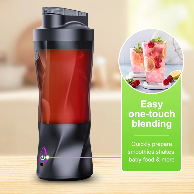 Licuadora electrica portatil 700 ml -Electric Portable Juicer Fresh Fruit Mixer 700ML