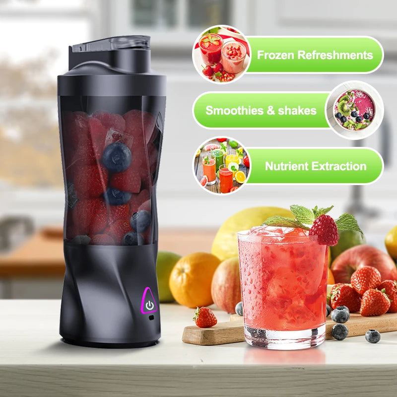 Licuadora electrica portatil 700 ml -Electric Portable Juicer Fresh Fruit Mixer 700ML