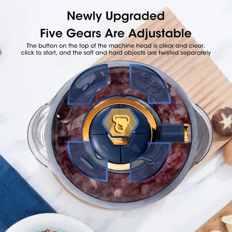 Picadora de carne eléctrica de 3 velocidades -Food Processor